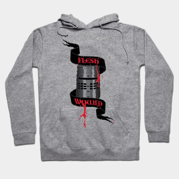 Flesh Wound Hoodie by d4n13ldesigns